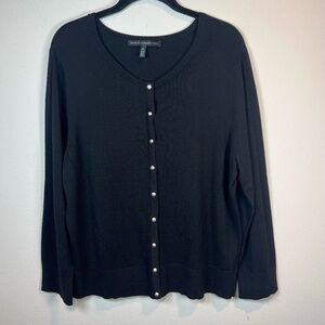 White House Black Market Black Cardigan